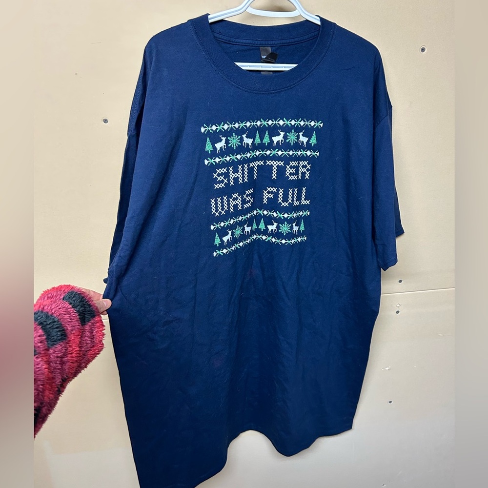 2/$20❤️- SHIRT | Men’s Hanes Beefy Christmas graphic shirt size 2XL
